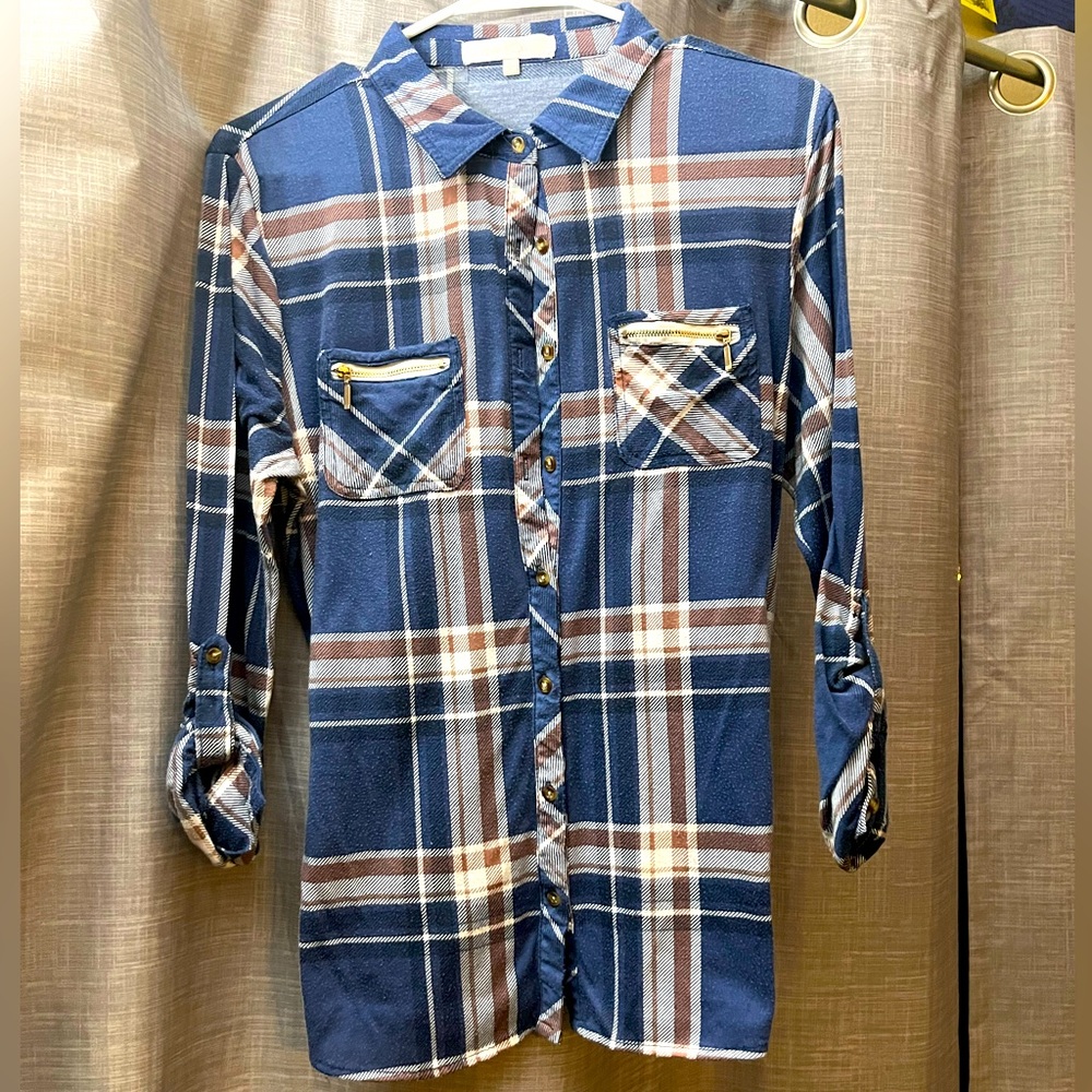 Eden & Olivia, LG, Flannel Button-Up